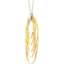 Load image into Gallery viewer, Marco Bicego Marrakech Onde 18K Yellow Gold &amp; Diamond Large Coil Pendant Necklace-image3
