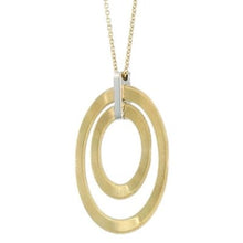 Load image into Gallery viewer, Marco Bicego Masai 18K Yellow Gold and Diamond Double Circle Long Necklace - Luce Jewelry
