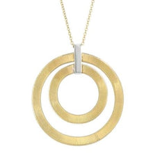 Load image into Gallery viewer, Marco Bicego Masai 18K Yellow Gold and Diamond Double Circle Long Necklace - Luce Jewelry
