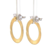 Load image into Gallery viewer, Marco Bicego Masai 18K Yellow Gold and Diamond Front Facing Hoops - Luce Jewelry
