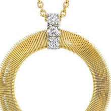 Load image into Gallery viewer, Marco Bicego Masai Coil Circle Pendant Necklace Diamond - Luce Jewelry
