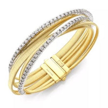 Load image into Gallery viewer, Marco Bicego Masai Diamond Tennis Strand Bracelet Yellow Gold - Luce Jewelry
