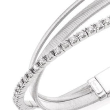 Load image into Gallery viewer, Marco Bicego Masai Diamond Three Strand Bracelet White Gold - Luce Jewelry
