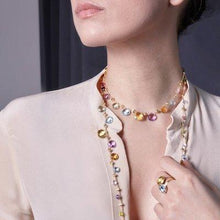 Load image into Gallery viewer, Marco Bicego Paradise Graduated Short Necklace Mixed Gemstone - Luce Jewelry
