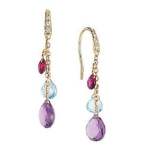 Load image into Gallery viewer, Marco Bicego Paradise Mixed Stones Drop Earrings Amethyst - Luce Jewelry
