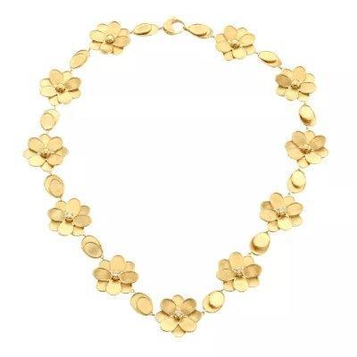 Marco Bicego Petali Flower Color Necklace Diamond - Luce Jewelry