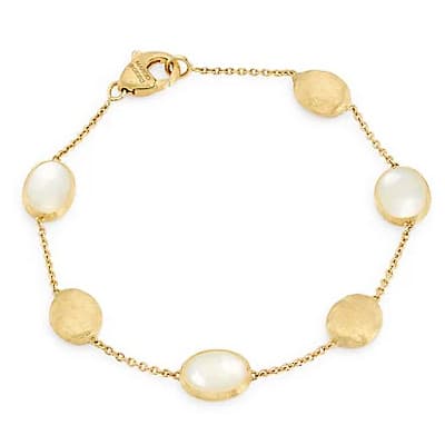 Marco Bicego Siviglia 18K Yellow Gold and Mother of Pearl Bracelet - Luce Jewelry