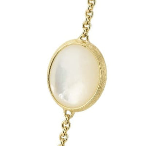 Marco Bicego Siviglia 18K Yellow Gold and Mother of Pearl Short Necklace - Luce Jewelry