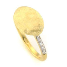 Load image into Gallery viewer, Marco Bicego Siviglia 18K Yellow Gold &amp; Diamond Pavé Ring-image2
