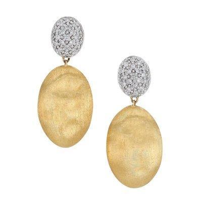 Marco Bicego Siviglia Grande Medium Drop Earring Diamond - Luce Jewelry