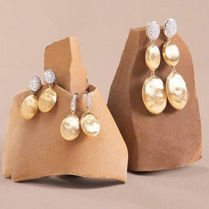 Marco Bicego Siviglia Grande Medium Drop Earring Diamond - Luce Jewelry