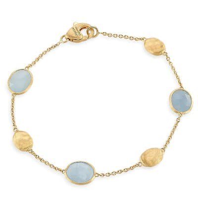 Marco Bicego Siviglia Station Bracelet Aquamarine - Luce Jewelry