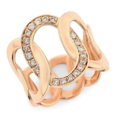 Pomellato Brera Ring Rose Gold Diamonds