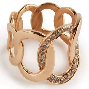 Pomellato Brera Ring Rose Gold Diamonds - Luce Jewelry