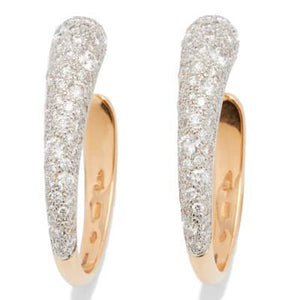 Pomellato Catene Hoop Earrings Diamond - Luce Jewelry