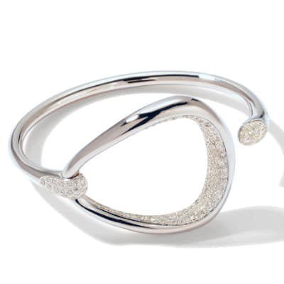 Pomellato Fantina Bangle Bracelet White Gold Diamond - Luce Jewelry