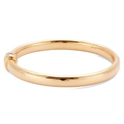 Pomellato Iconica Bangle Rose Gold Diamond Accent - Luce Jewelry