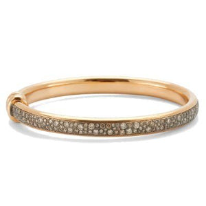 Pomellato Iconica Bangle Rose Gold Pave Brown Diamond - Luce Jewelry