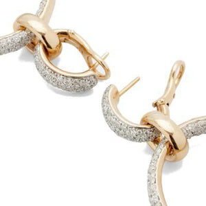 Pomellato Iconica Circle Drop Earrings Diamond - Luce Jewelry