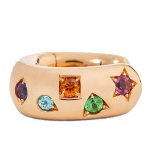 Pomellato Iconica Color Bold Hoop Earrings Rose Gold - Luce Jewelry