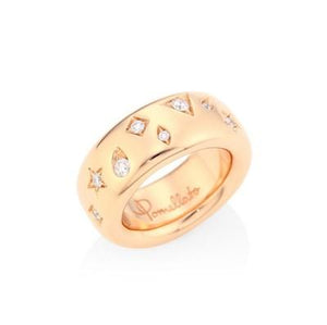 Pomellato Iconica Ring Diamond Star Rose Gold M - Luce Jewelry