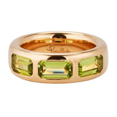 Pomellato Iconica Ring Peridots - Luce Jewelry