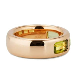 Pomellato Iconica Ring Peridots - Luce Jewelry