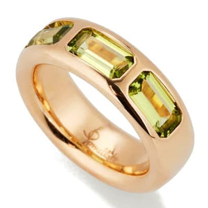 Pomellato Iconica Ring Peridots - Luce Jewelry