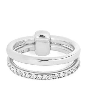 Pomellato Together White Gold Band Ring Diamond - Luce Jewelry