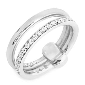 Pomellato Together White Gold Band Ring Diamond - Luce Jewelry