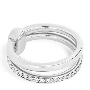 Pomellato Together White Gold Band Ring Diamond - Luce Jewelry