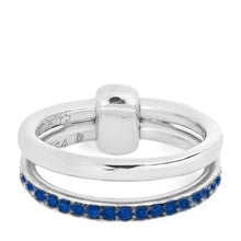 Load image into Gallery viewer, Pomellato Together White Gold Band Ring Sapphire - Luce Jewelry
