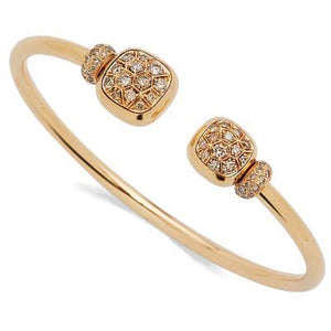 Pomellato Nudo Bangle Brown Diamond - Luce Jewelry