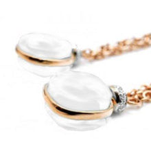 Load image into Gallery viewer, Pomellato Nudo Chain Earrings White Topaz Mother-Of-Pearl Diamond - Luce Jewelry
