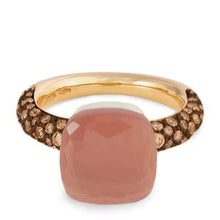 Load image into Gallery viewer, Pomellato Nudo Chocolate Classic Ring Orange Moonstone - Luce Jewelry
