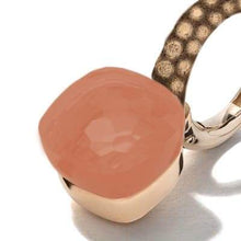 Load image into Gallery viewer, Pomellato Nudo Chocolate Earrings Orange Moonstone - Luce Jewelry
