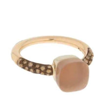 Load image into Gallery viewer, Pomellato Nudo Chocolate Petit Ring Light Brown Moonstone - Luce Jewelry
