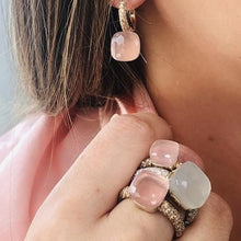 Load image into Gallery viewer, Pomellato Nudo Classic Earrings Pink Quartz Diamond - Luce Jewelry
