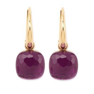 Pomellato Nudo Classic Hook Earrings Amethyst - Luce Jewelry