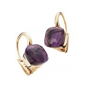 Pomellato Nudo Classic Hook Earrings Amethyst - Luce Jewelry