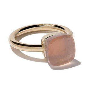 Pomellato Nudo Classic Ring Pink Quartz - Luce Jewelry