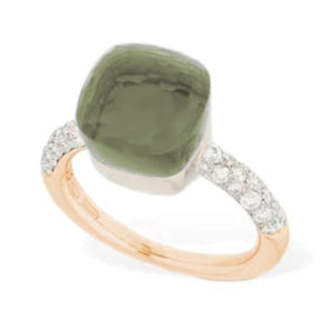 Pomellato Nudo Classic Ring Prasiolite Diamond - Luce Jewelry