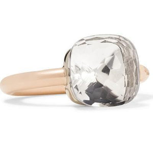 Pomellato Nudo Classic Ring White Topaz - Luce Jewelry