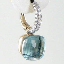 Load image into Gallery viewer, Pomellato Nudo Earrings Blue Topaz Diamond - Luce Jewelry
