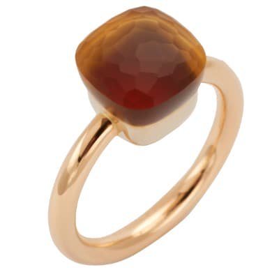 Pomellato Nudo Gelè Classic Ring Citrine Quartz Carnelian - Luce Jewelry