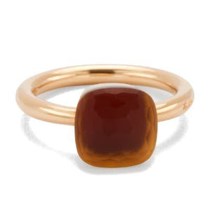 Pomellato Nudo Gelè Classic Ring Citrine Quartz Carnelian - Luce Jewelry