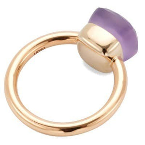 Pomellato Nudo Gelè Classic Ring Light Amethyst Gray Mother-Of-Pearl - Luce Jewelry