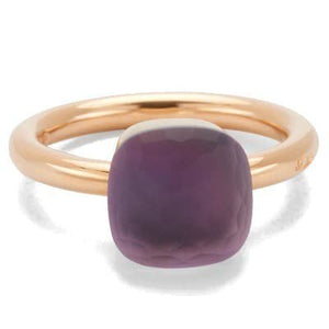 Pomellato Nudo Gelè Classic Ring Light Amethyst Gray Mother-Of-Pearl - Luce Jewelry