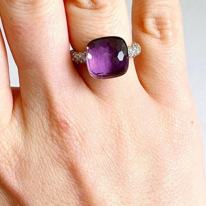 Pomellato Nudo Maxi Ring Amethyst Diamond-image7