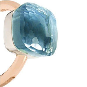 Pomellato Nudo Maxi Ring Blue Topaz - Luce Jewelry